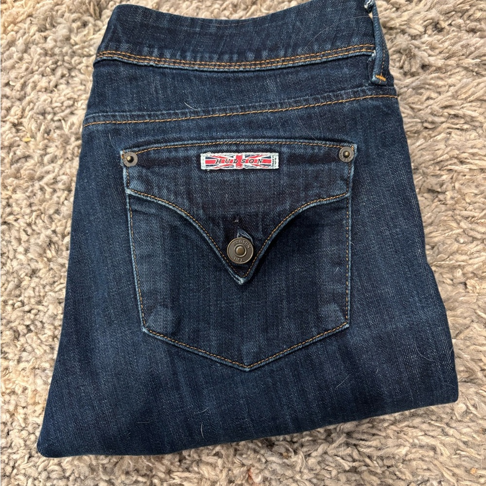 Hudson Jeans Women’s Dark Blue Straight Leg Denim